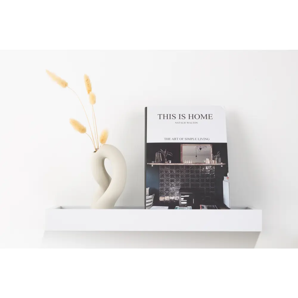 Настенная полка KONSENSA 40x15см со скрытым креплением МДФ цвет белый STLM-2032781 - Вид №6