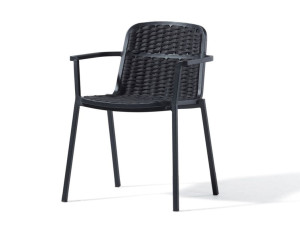 Штабелируемый садовый стул с подлокотниками