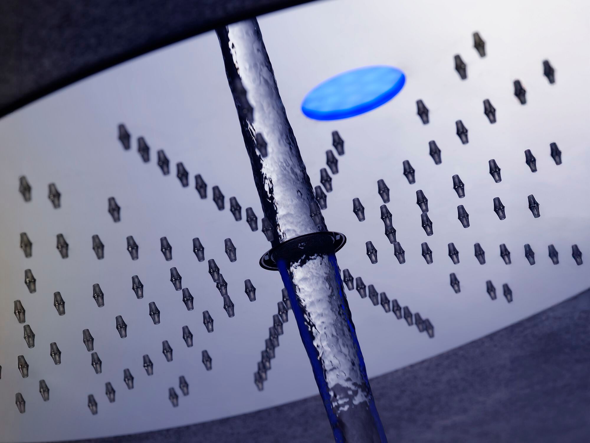 Круглая душевая головка из нержавеющей стали с хромотерапией Ritmonio 75IP13 ARCH-00114419 - Вид №1