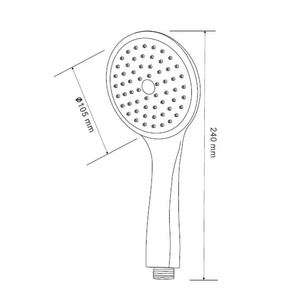 Лейка для душа Esko Voda VSP851 1 режим цвет хром STLM-2172395 - Вид №1
