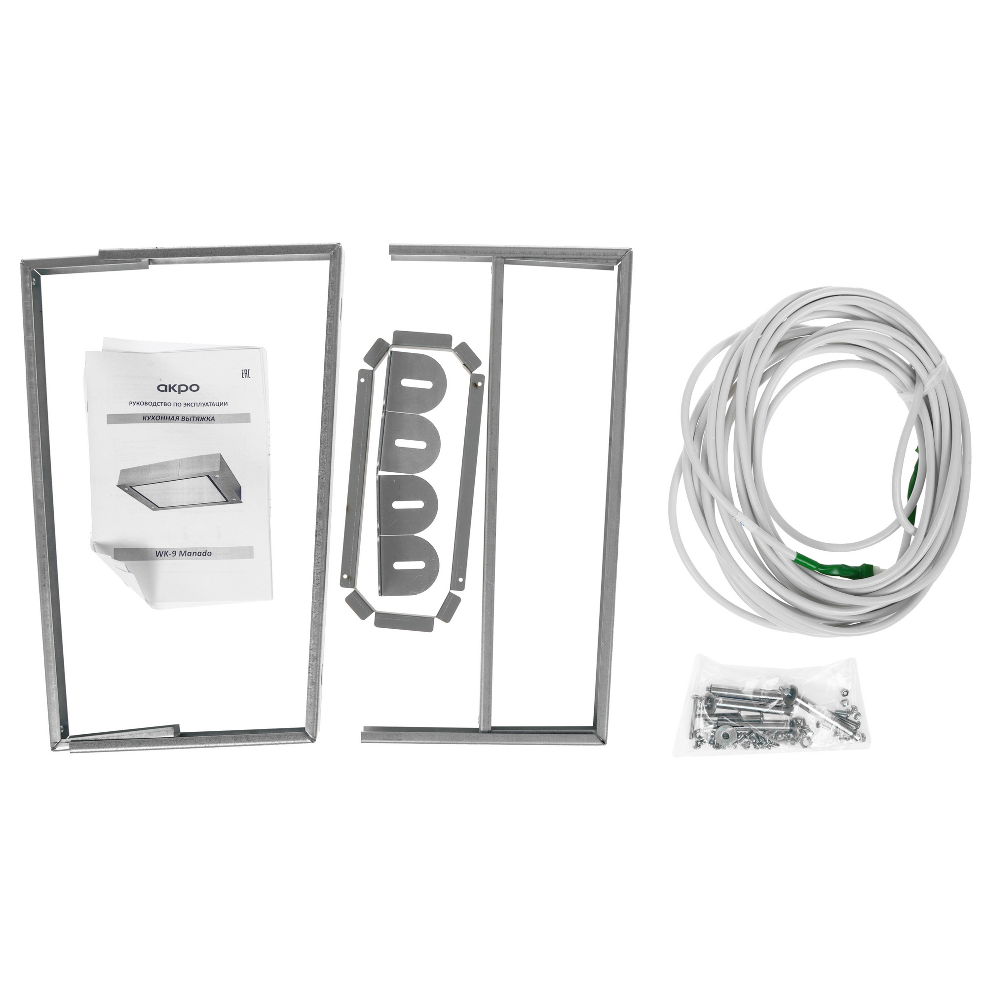 1217329 Вытяжка островная Akpo WK-9 Manado серебристый/черный STDN-0128692 - Вид №12