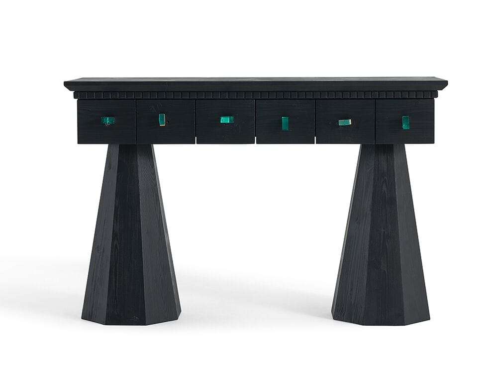 Деревянная прямоугольная консоль с ящиками NDESIGN Ezora ARCH-00016610