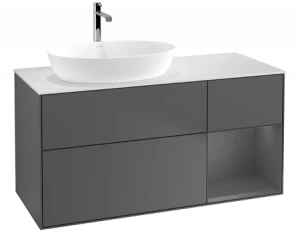 Villeroy&Boch Тумба под раковину Прямоугольная версия F811GKGK Finion Anthracite Matt Lacquer