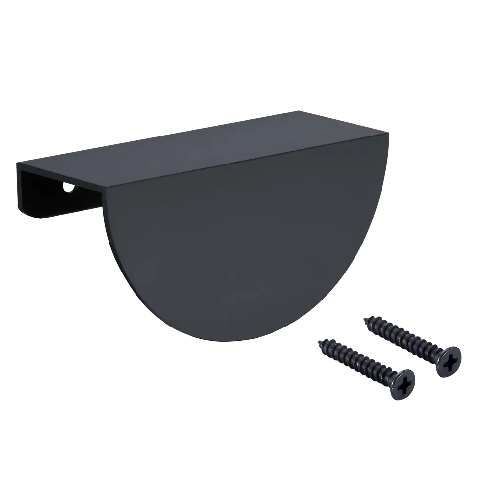 Мебельная ручка врезная  Inspire Лая черная 64 мм STLM-2133292 - Вид №3