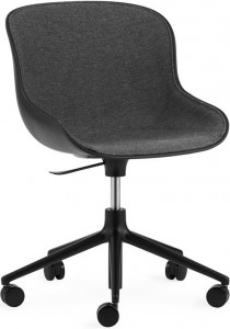 604015 Chair Swivel 5W Gaslift Front Upholstery Black Alu Black / Main Line Лен Normann Copenhagen Hyg