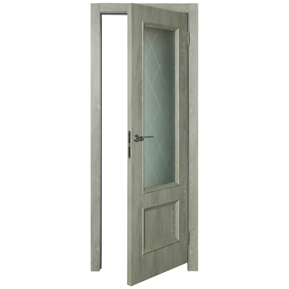 Дверь межкомнатная остеклённая Престиж 90x200 см цвет дуб Santreyd STLM-2078203 - Вид №3