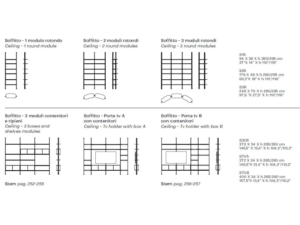 Стеклянный книжный шкаф с креплением пол-потолок Naturedesign Главная ARCH-00088266 - Вид №19