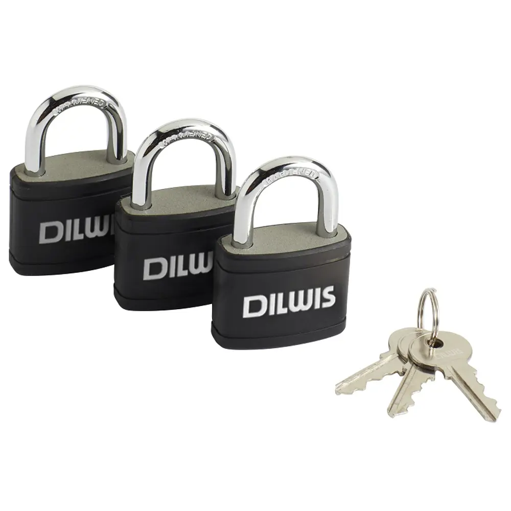Замок навесной DILWIS 30x35 мм чугун 3 шт STLM-2181259