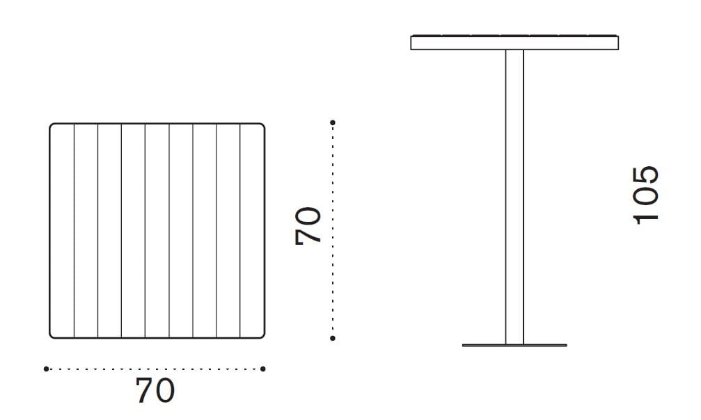 Квадратный стол из тикового дерева Ethimo Laren ARCH-00068007 - Вид №2