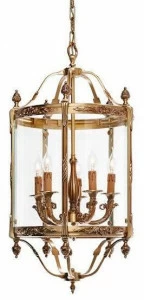 Possoni Illuminazione Французский золотой фонарь со стеклом Emily 4505t