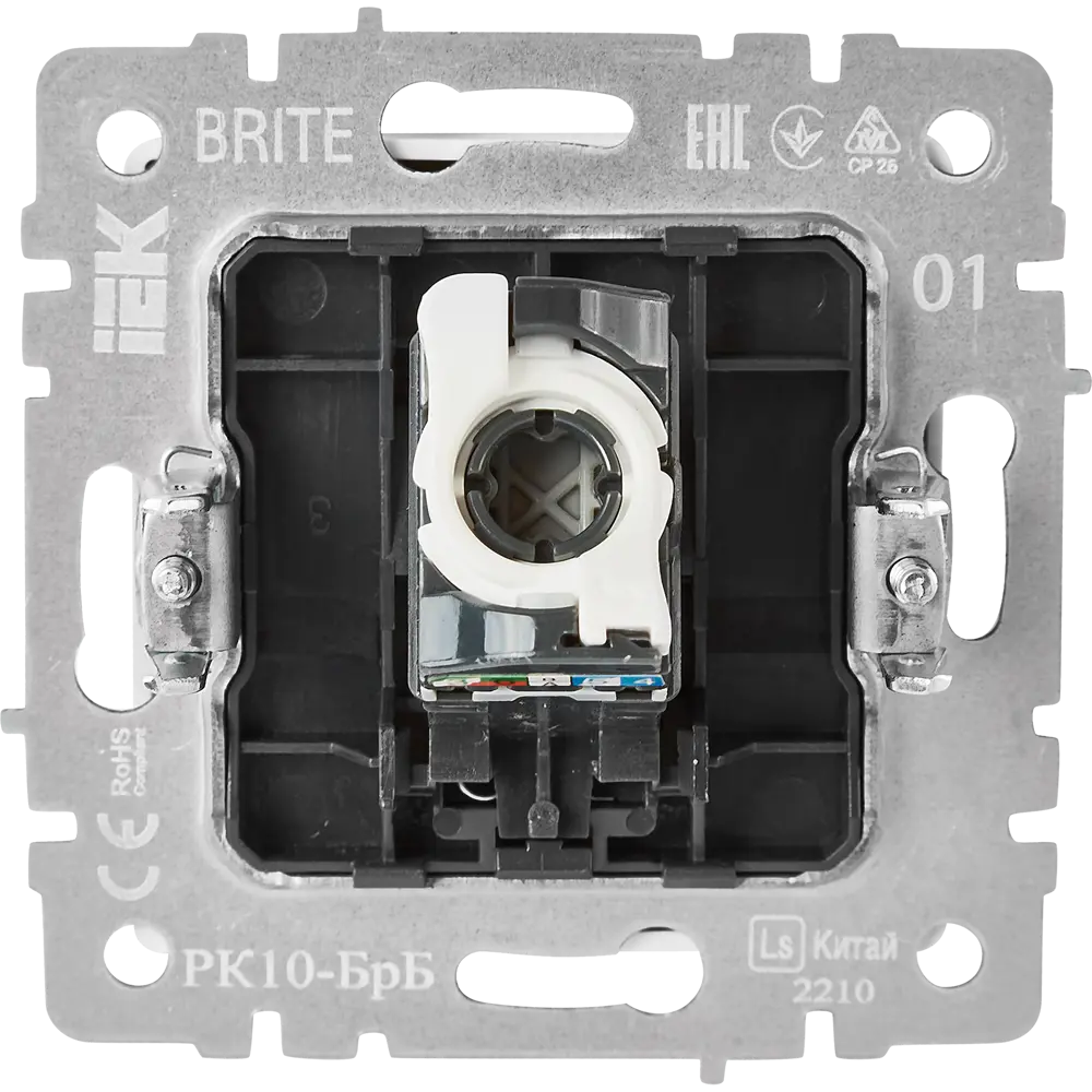Компьютерная розетка IEK Brite для скрытого монтажа с подключением RJ45 87761513 STLM-1366135 - Вид №3