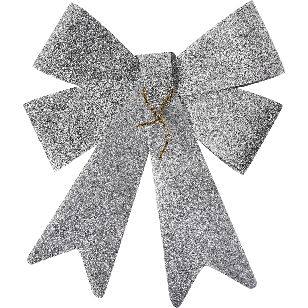Украшение бант 30см серебро Santreyd STLM-2109754 - Вид №1