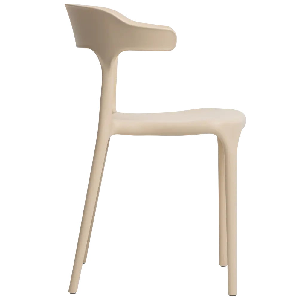 Стул Roero 48x74x46.5 см полипропилен цвет бежевый Santreyd STLM-2033765 - Вид №2