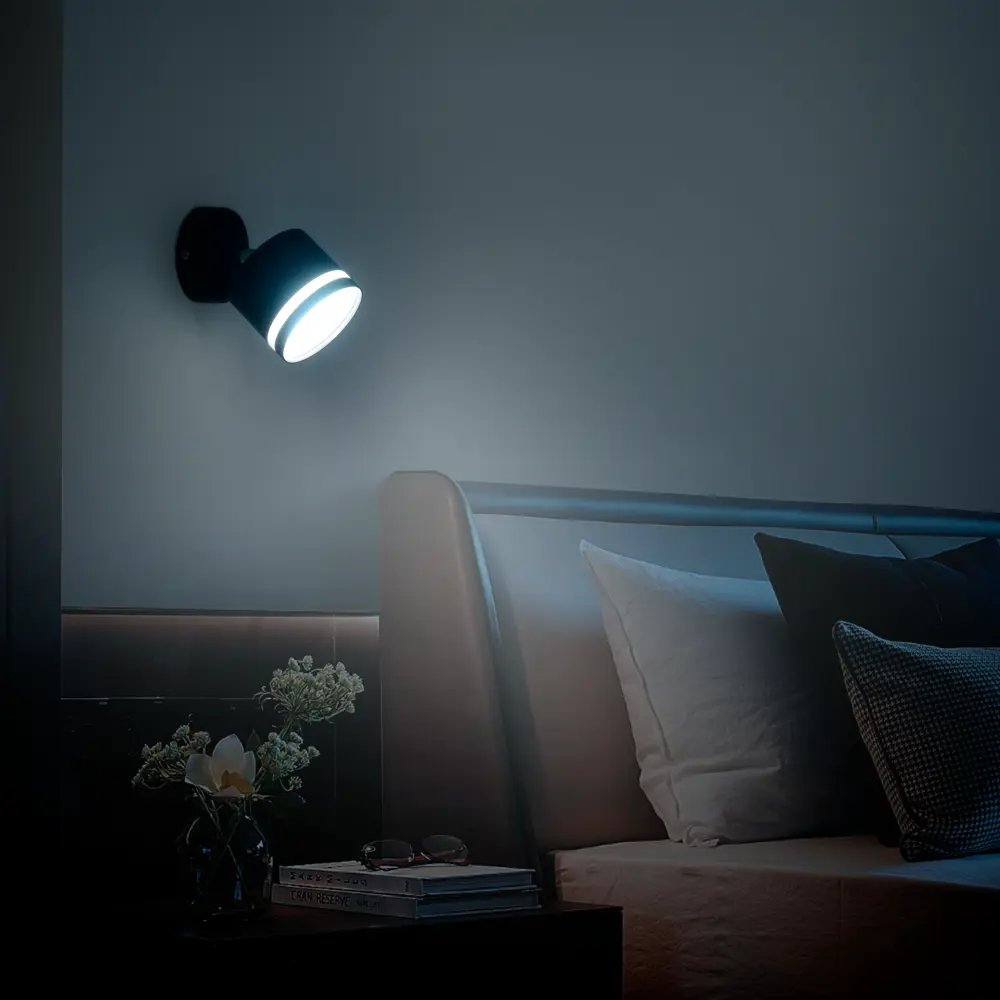 Светильник бра настенный Schaffner Talco цвет черный STLM-2068632 - Вид №10