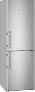 CNef 4335-21 001 Холодильник / 185х60х66.5 см, объем камер 220+101, no frost, морозильная камера нижняя, двери: нерж.сталь, серебристый Liebherr