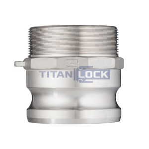 Камлок нержавеющий тип F ниппель, наруж. резьба BSP 3", AISI316, TL300FSS316 TITAN LOCK