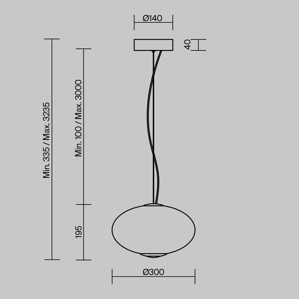 Стеклянный светодиодный подвесной светильник Maytoni Bruma ARCH-00109945 - Вид №5