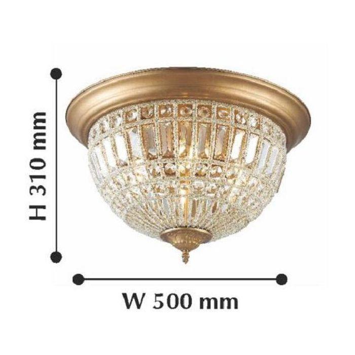 Потолочный светильник Favourite Orientalium 2296-6C FAVOURITE ДИЗАЙНЕРСКИЕ, ORIENTALIUM 223625 Бронза;прозрачный  - Вид №1