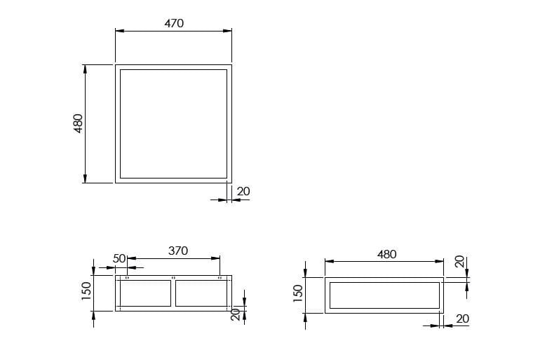 Металлическая подставка для раковины Azzurra Ceramica MISURA ARCH-00013515 - Вид №2
