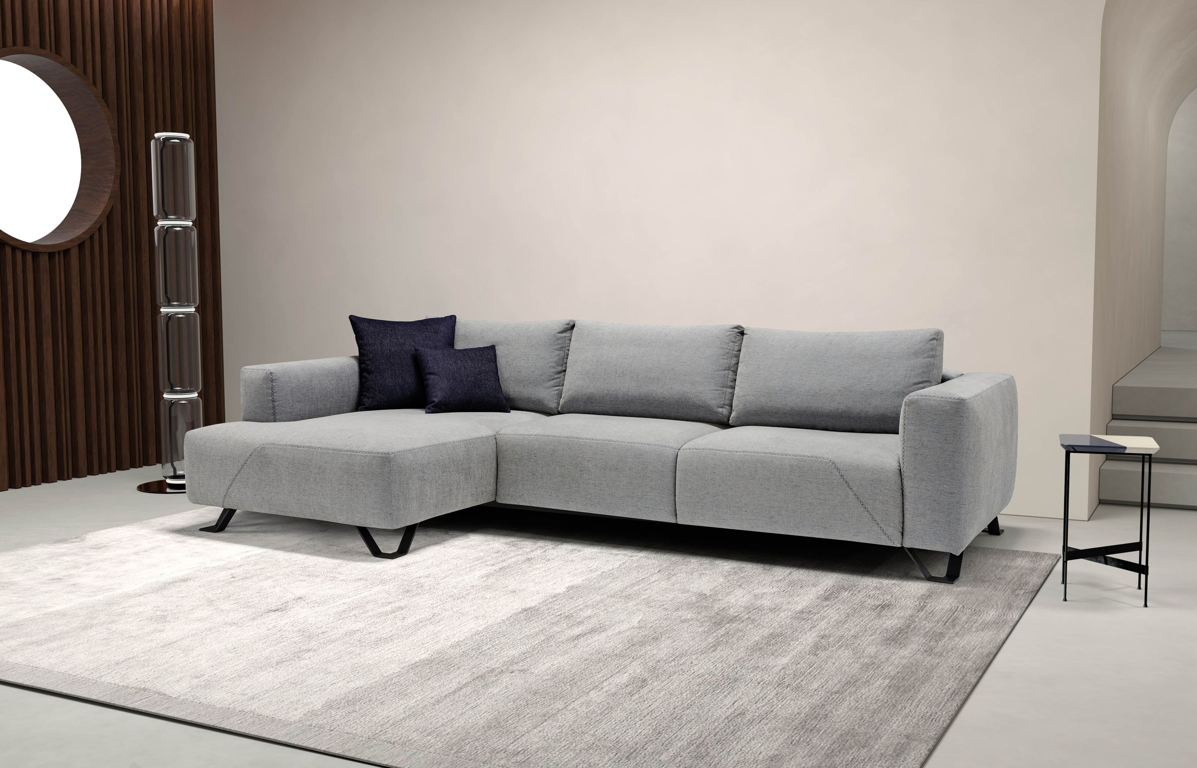 Двуспальный диван-кровать из ткани с полуостровом Dienne Salotti Views ARCH-00000229 - Вид №4