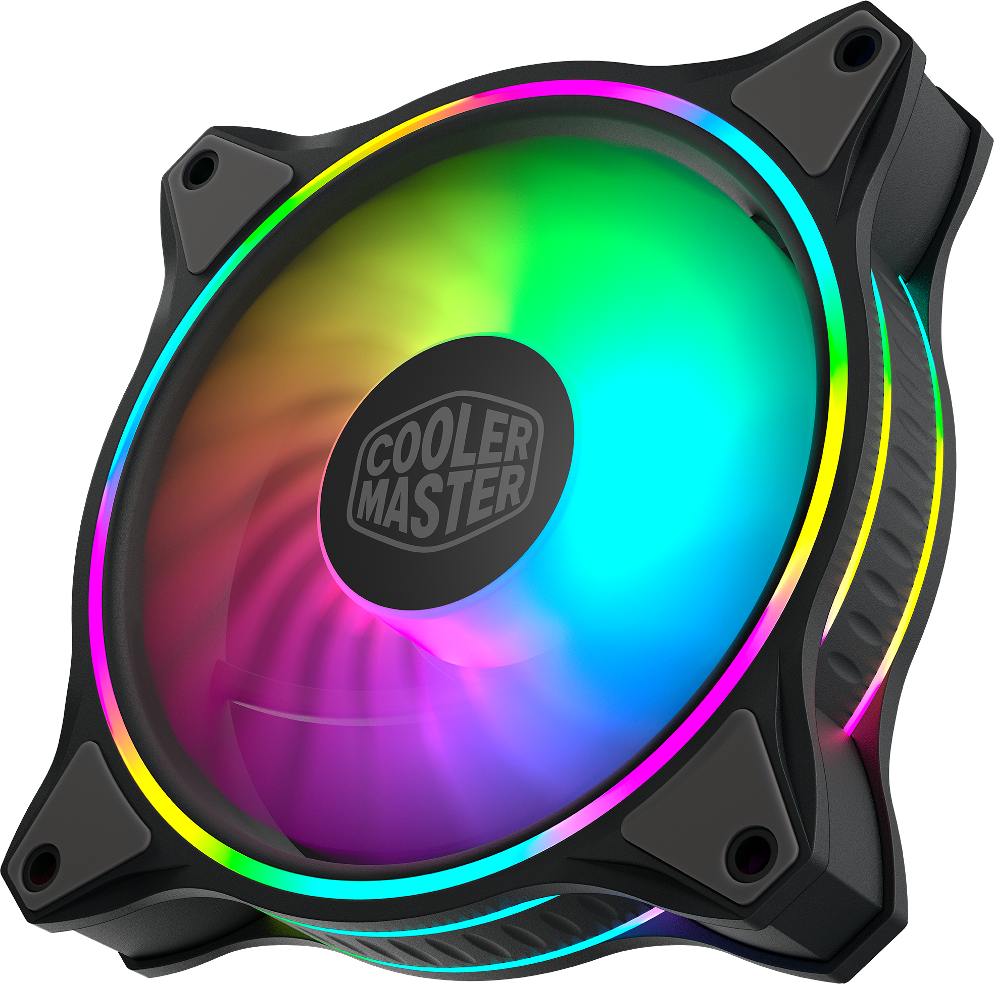 MFL-B2DN-183PA-R1 masterfan mf120 halo, 120mm, 4-pin (pwm), argb, 3 pcs + argb controller Cooler Master Santreyd  - Вид №3