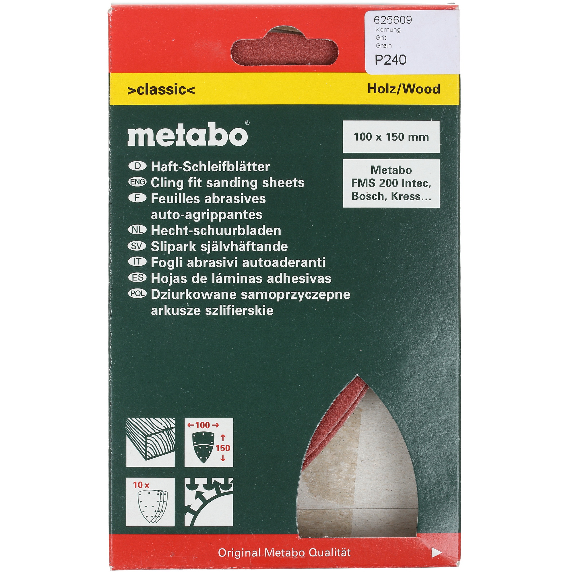 Шлифовальный лист Metabo 625609000 1151251 STDN-0093679