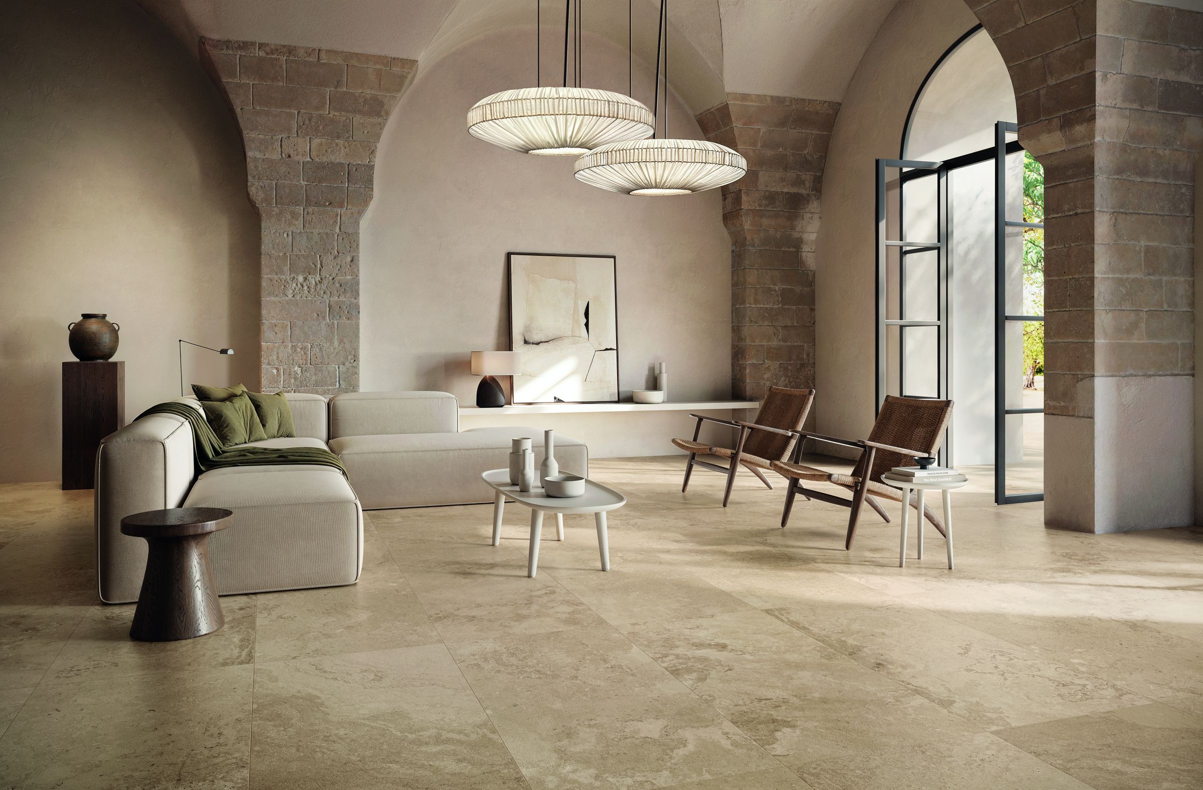 Напольная / напольная плитка из керамогранита с эффектом камня NOVOCERAM SOLITHE ARCH-00034402 - Вид №3