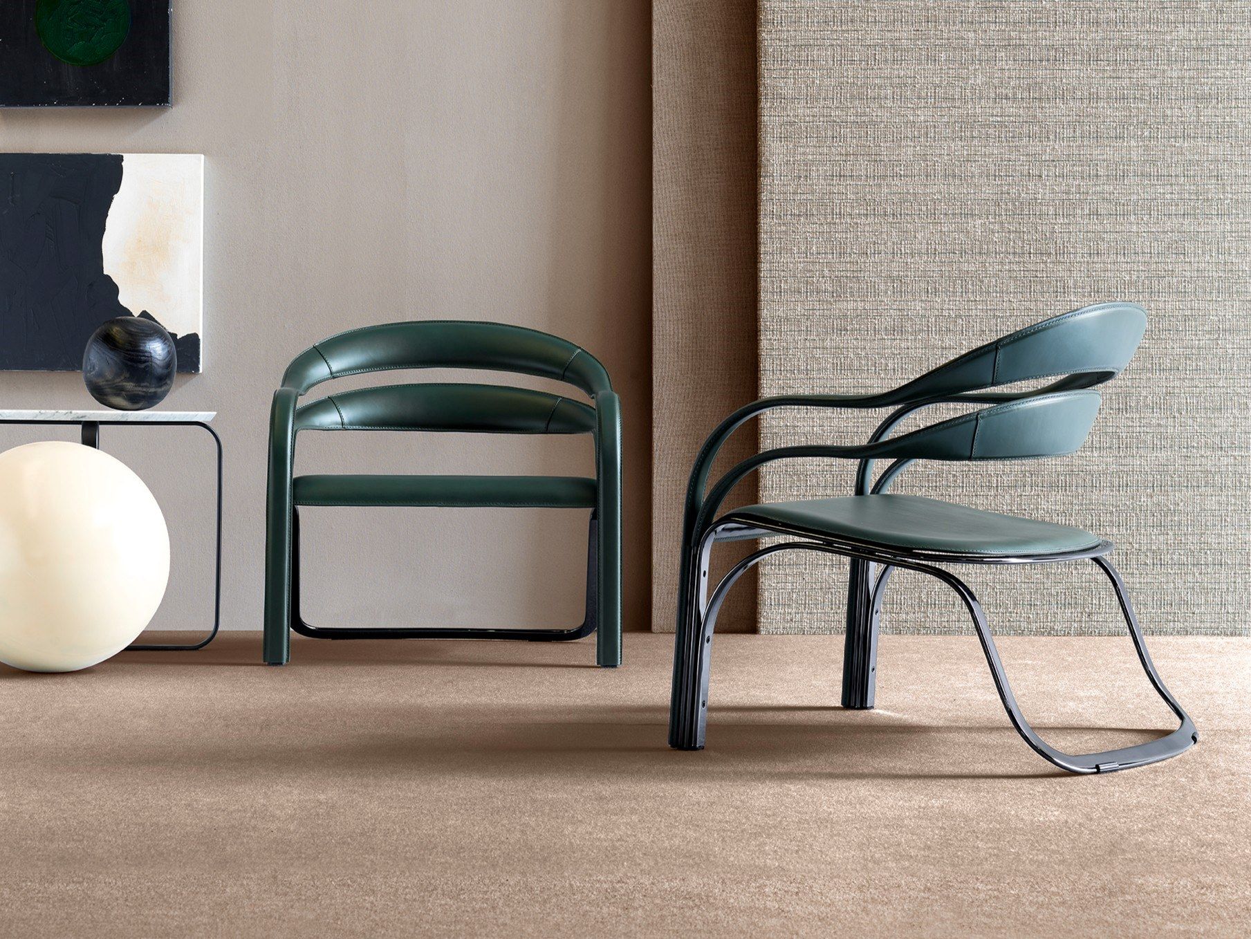 Кожаное кресло с подлокотниками Fasem Fettuccini ARCH-00139312 - Вид №1