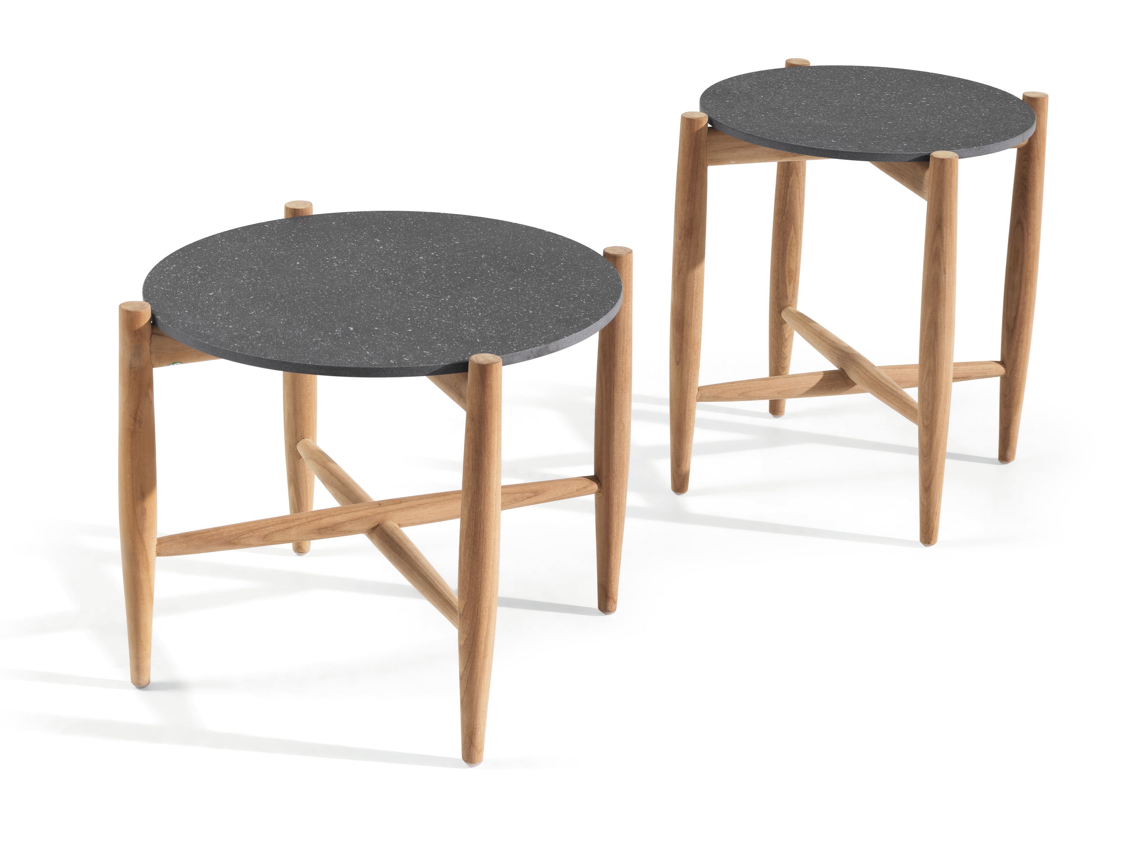 Круглый садовый стол из эмалированной лавы Gervasoni Gervasoni Outdoor ARCH-00020539 - Вид №1