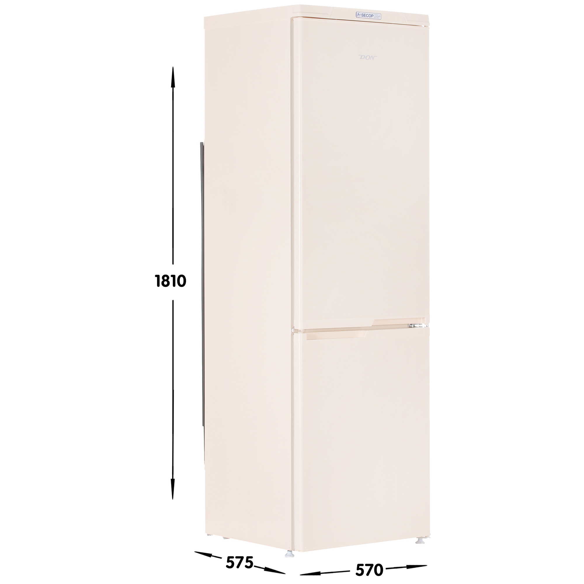 1229491 Холодильник с морозильником   DON R-291 S бежевый STDN-0014038 - Вид №6