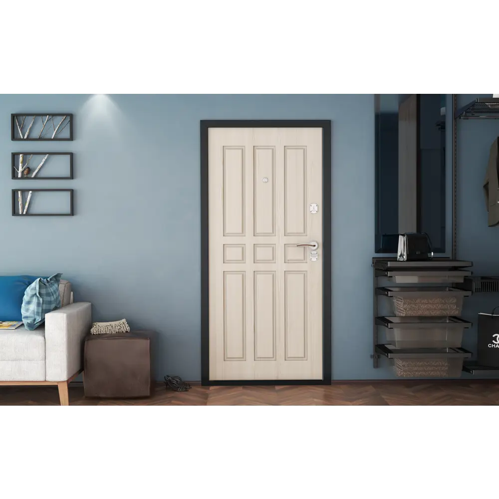 Дверь входная металлическая Оптим 88x205 см правая ясень ривьера DOORHAN STLM-2191225 - Вид №7