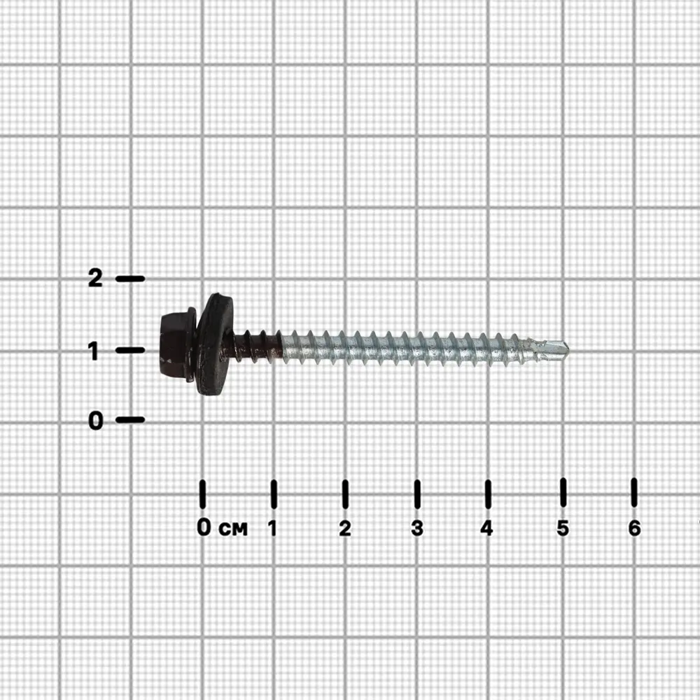 Саморезы кровельные по дереву DILWIS с пресс-шайбой и сверлом 4.8×51 мм (60 шт) 89386423 STLM-1574392 - Вид №2