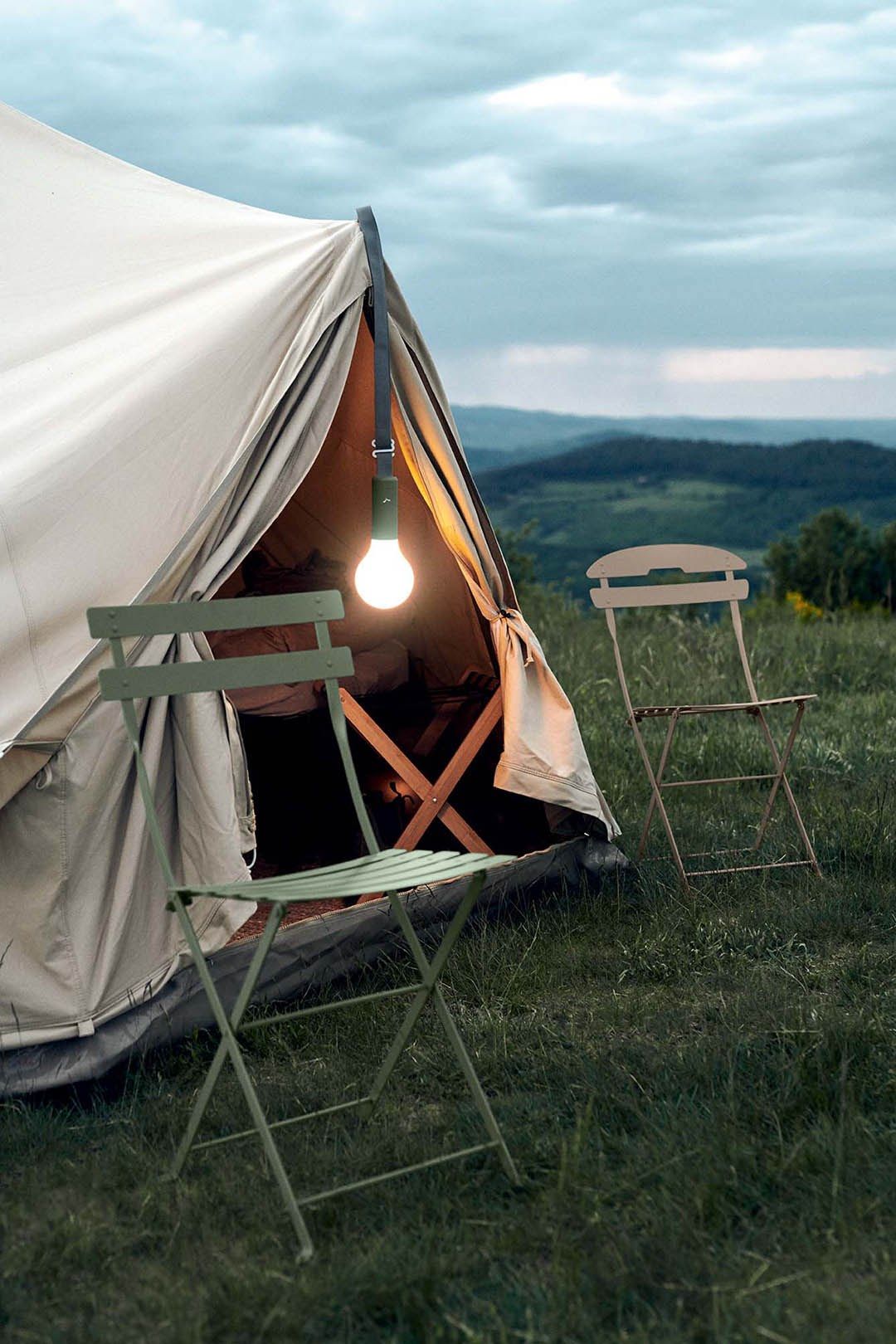 Алюминиевый и полиэтиленовый беспроводной подвесной светильник Fermob Aplô ARCH-00079418 - Вид №5