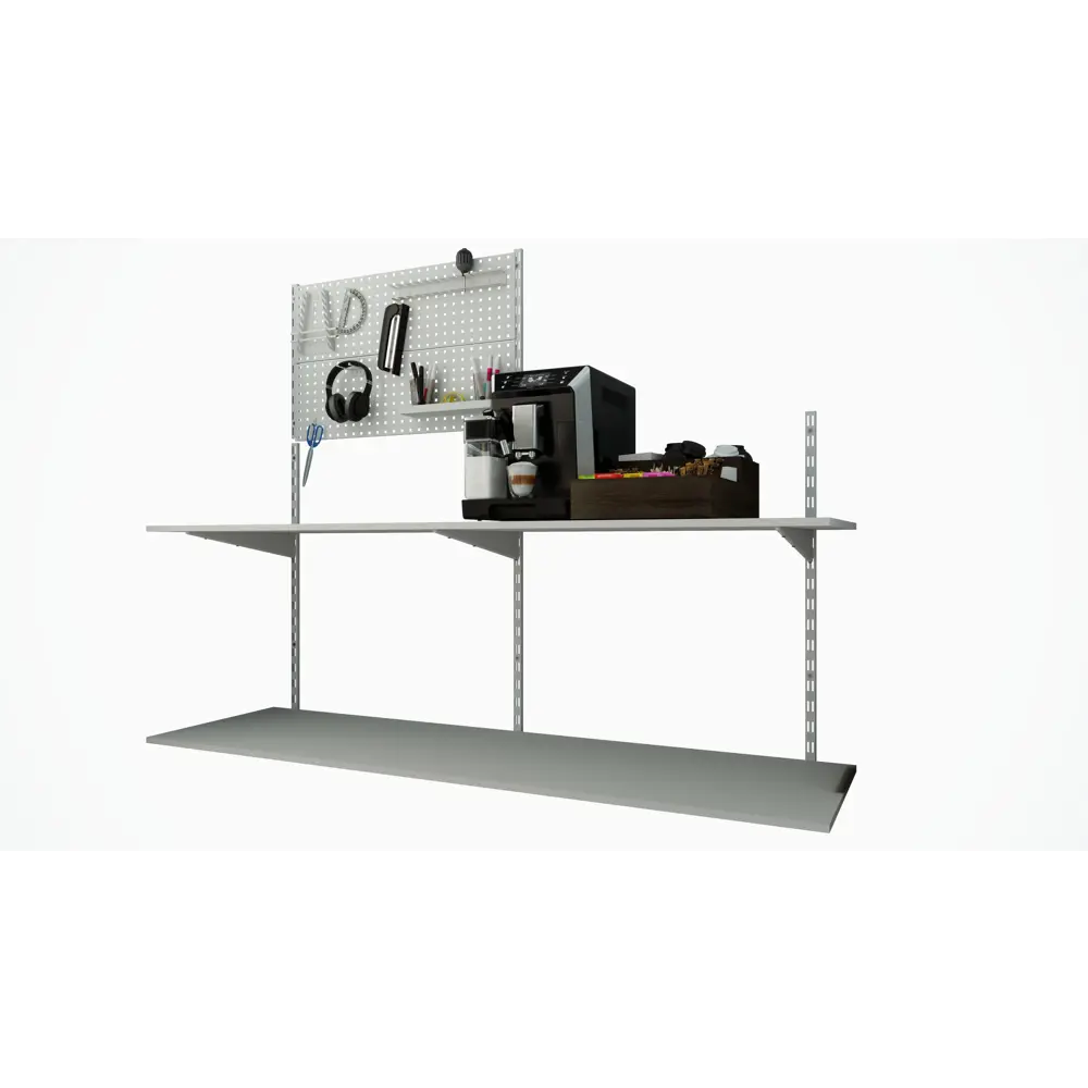 Подвеска для инструментов KONSENSA для фиксации полки 1 см сталь цвет белый STLM-2117491 - Вид №7