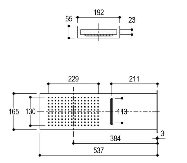 Душевая головка из нержавеющей стали с 2 струями Ritmonio 75A019 ARCH-00106806 - Вид №2