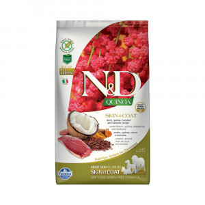 ПР0050164 Корм для собак N&D Quinoa Line беззерновой уход за кожей и шерстью, утка сух. 2,5кг Farmina
