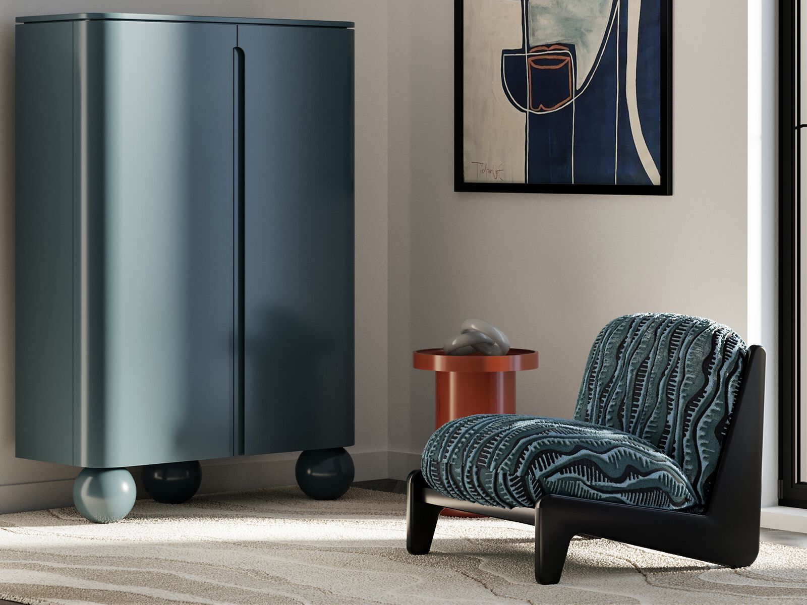 Деревянный шкаф с распашными дверцами ANA ROQUE INTERIORS ARCH-00151259 - Вид №1