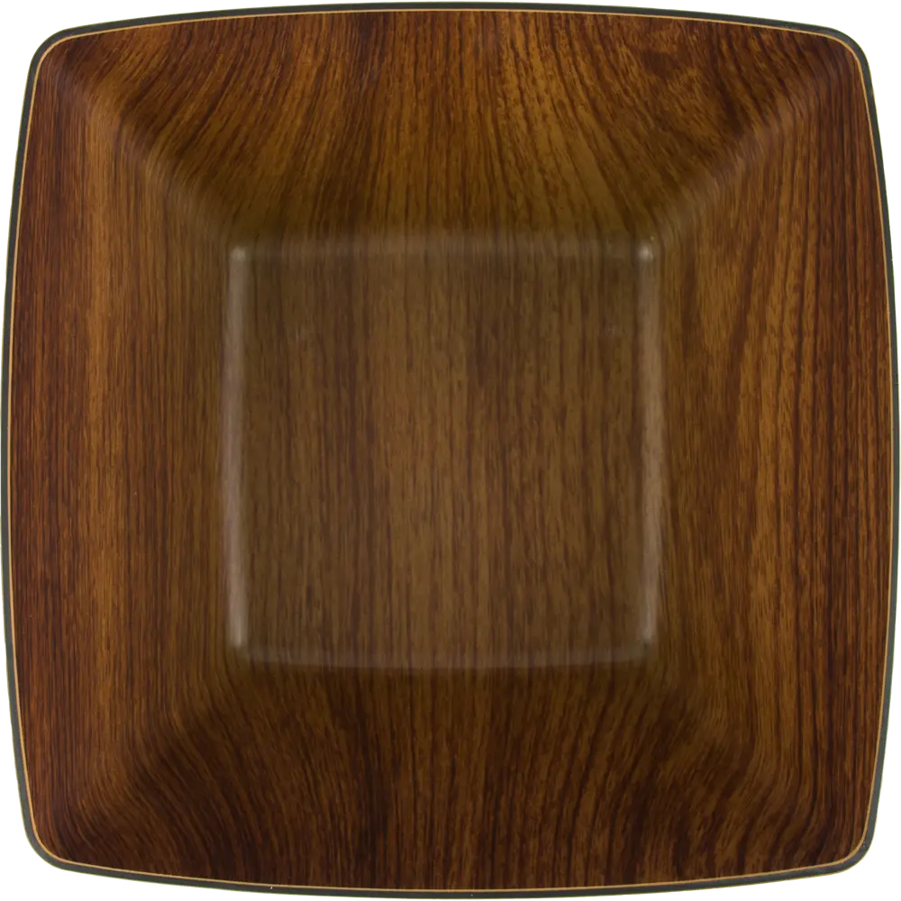 Салатник квадратный 23.5x23.5x10.5 см пластик коричневый EVELIN STLM-2040050 - Вид №1
