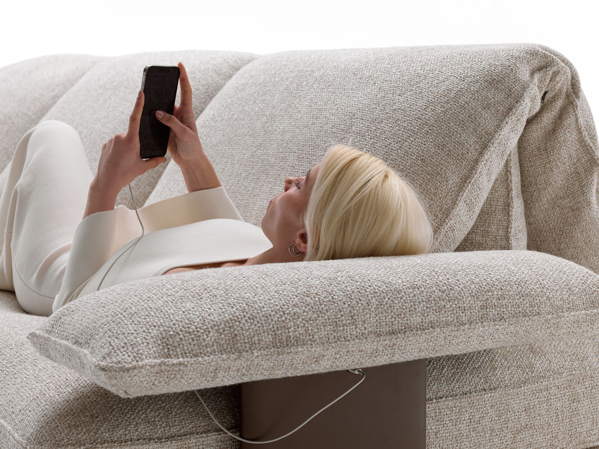 Модульный тканевый диван с полуостровом BertO DAVID ARCH-00051024 - Вид №6