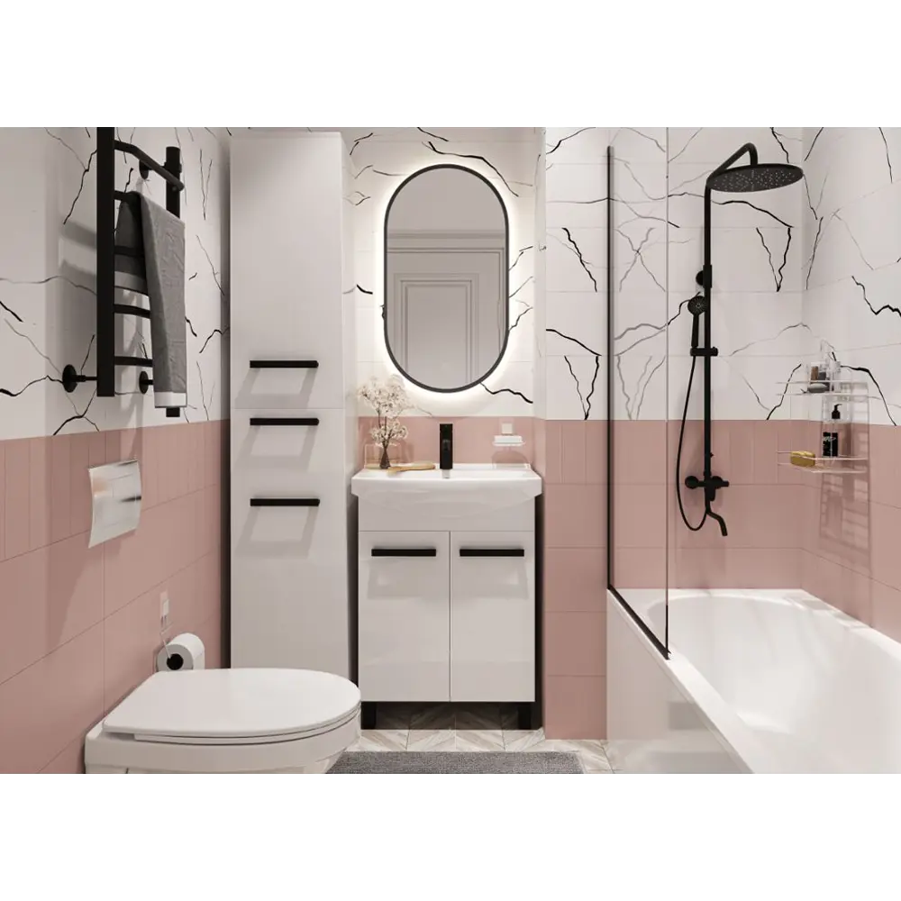 Тумба Santreyd «Софи» для раковины 70 см белая глянцевая 83685222 STLM-0043459 - Вид №4