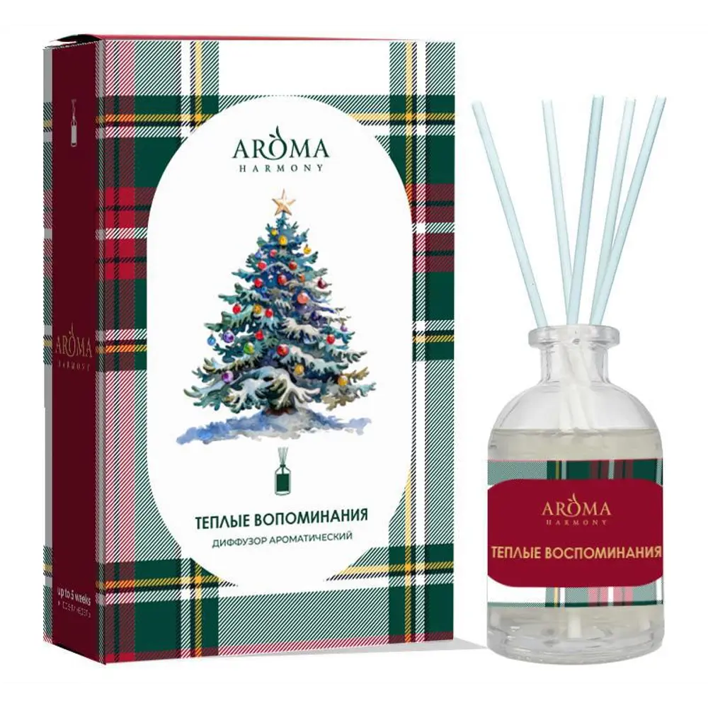 Диффузор Aroma Harmony 'Теплые воспоминания' 50 мл - аромат сосны и специй 89440832 STLM-1582151