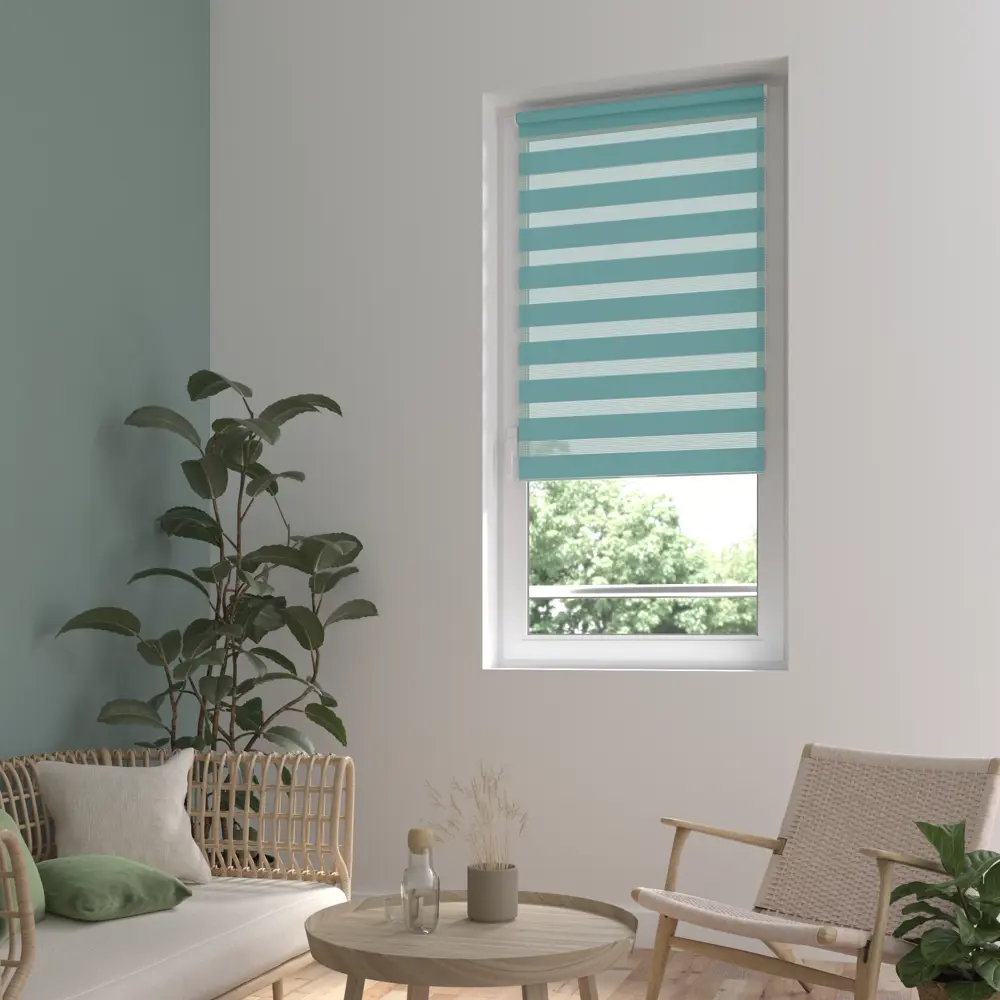 Штора рулонная день-ночь Inspire Peter 50x160 см бирюза Aqua 3 82691095 STLM-2194325 - Вид №11