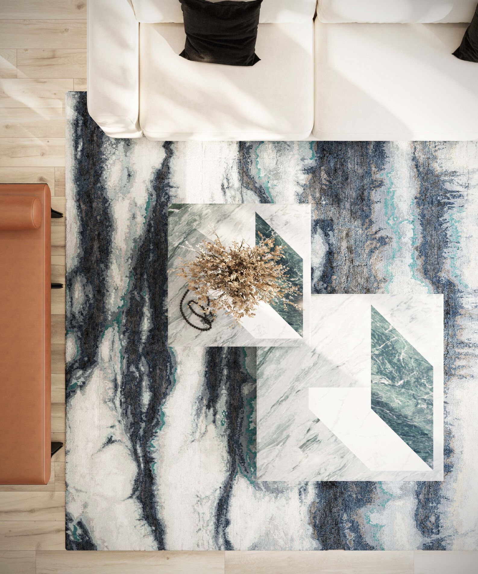 Прямоугольный ковер ручной работы Tapis Rouge Гималаи ARCH-00132288 - Вид №3