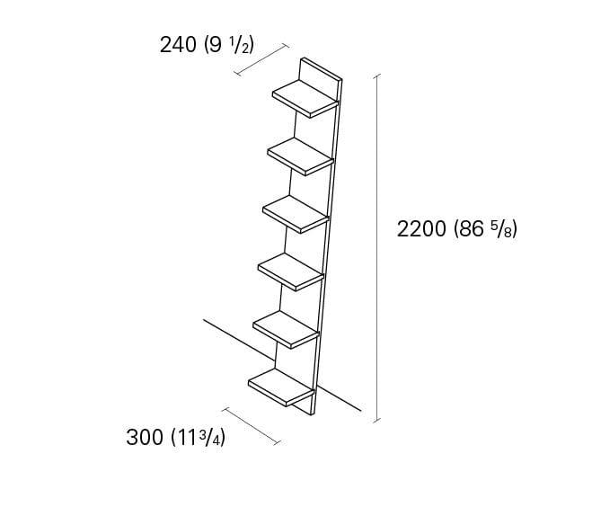 Деревянный книжный шкаф e15 MATE ARCH-00070271 - Вид №6