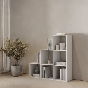 Стеллаж KONSENSA Руан 6 секций 104x104x31.7 см ЛДСП цвет белый