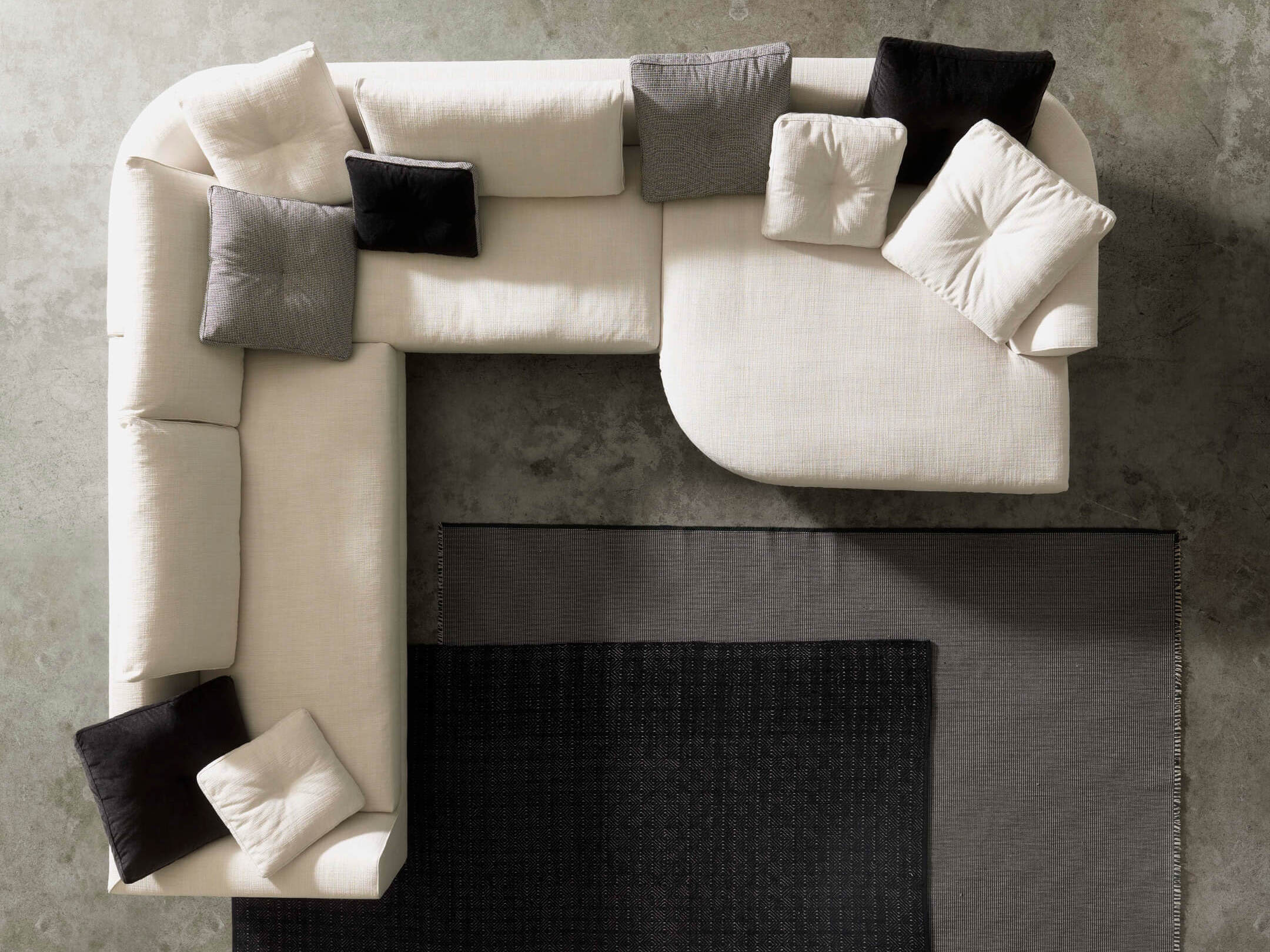 Секционный угловой диван из ткани VALENTINI Eduard New ARCH-00074004 - Вид №4