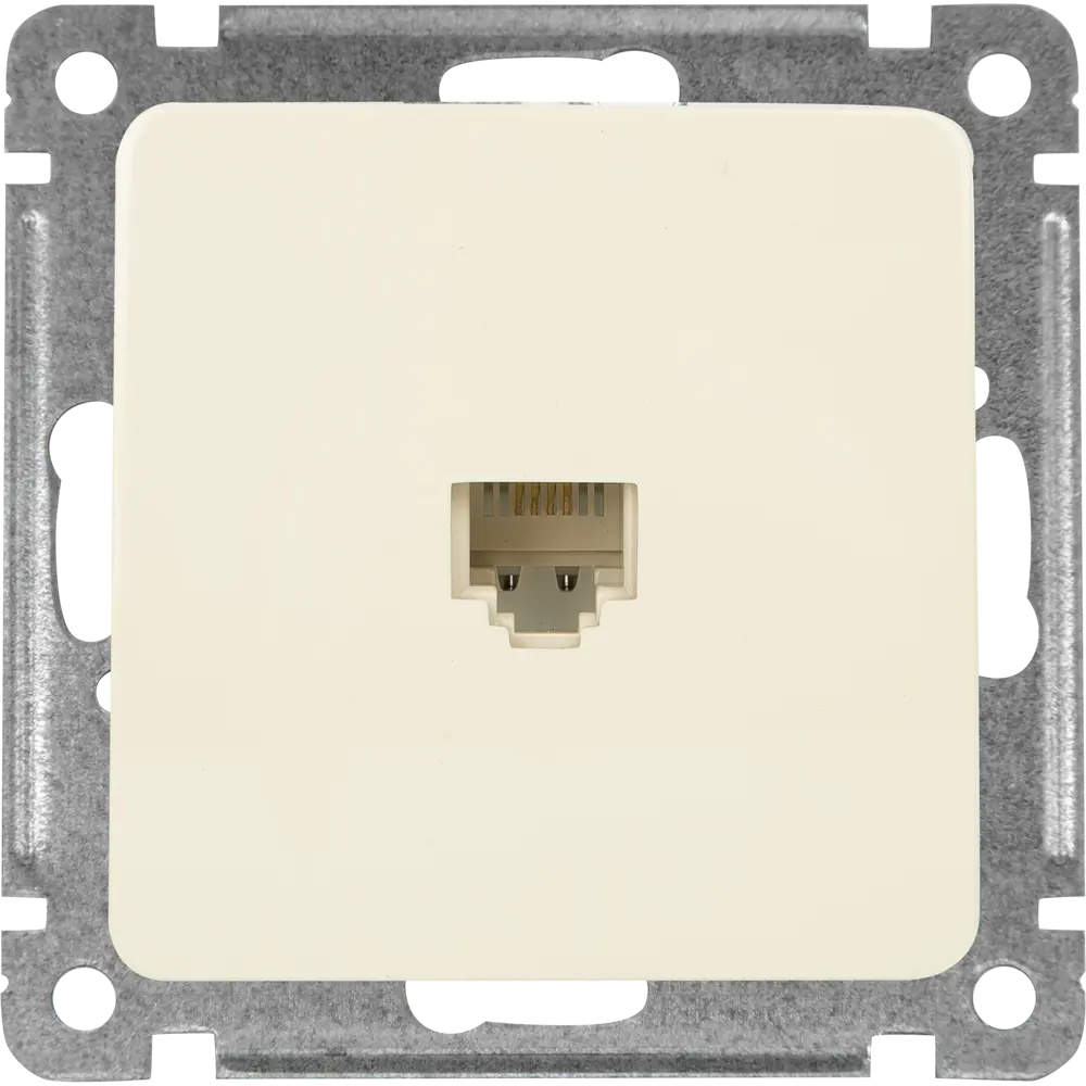 Телефонная розетка встраиваемая Hegel РСТ-400-01 цвет слоновая кость STLM-2120321