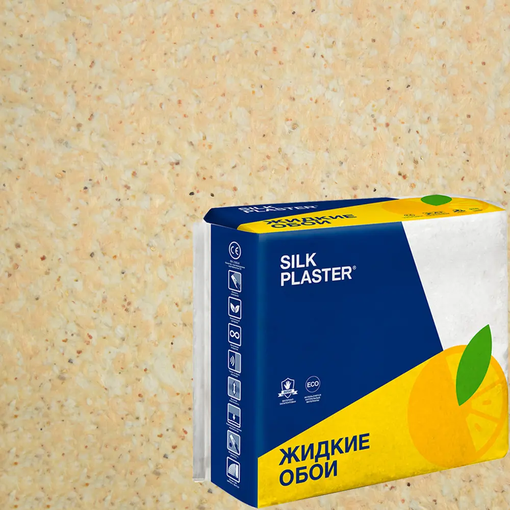 Жидкие обои Silk Plaster Absolute А303 0.83 кг цвет персиковый 82736075 STLM-2038023 