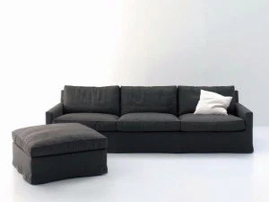 arflex Мягкий диван со съемным чехлом из 3-х местной ткани Cousy
