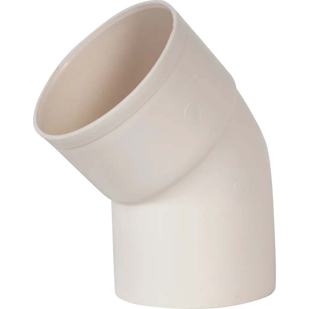 Отвод на 45° для трубы 80 мм цвет белый MUROL STLM-2051266